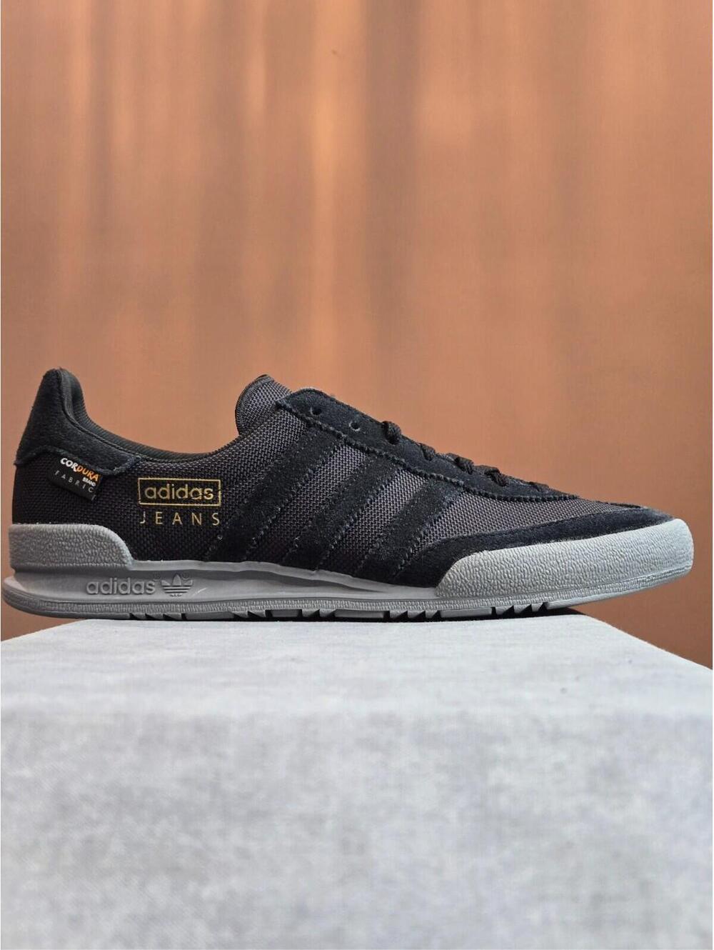 adidas Originals Jeans BALLISTIC Cordura Black Grey Gold GX6857 Size 8.5M 9.5W